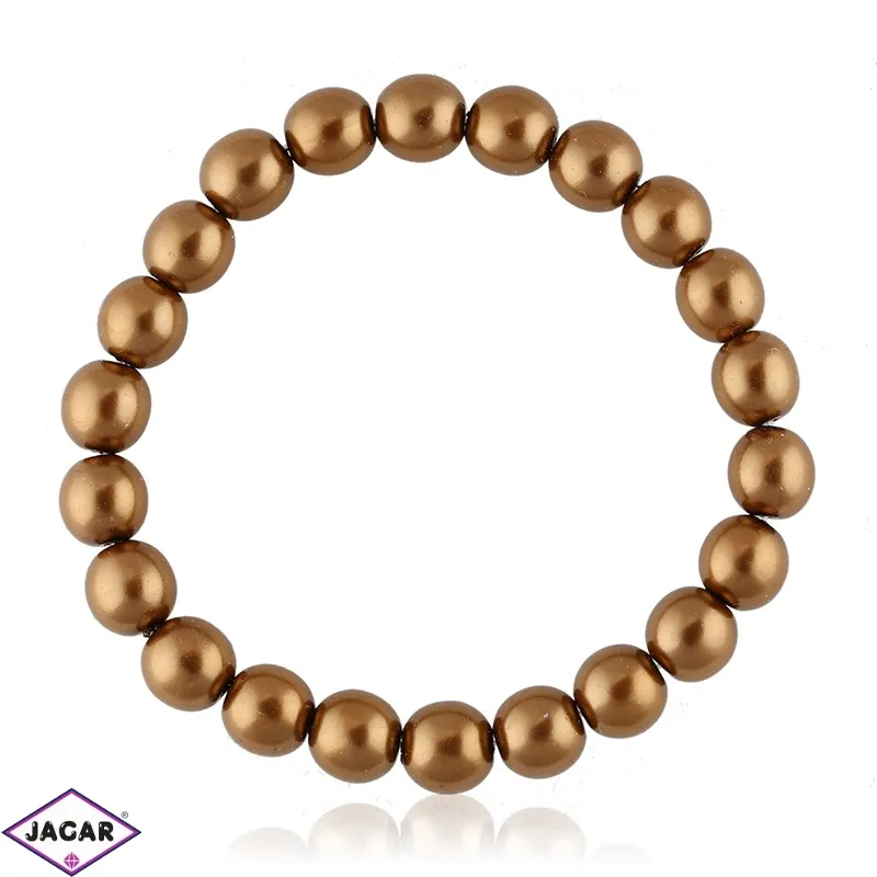 Bransoletka czeskie perły brązowe - BRA2991 Bransoletka czeskie perły brązowe - BRA2991