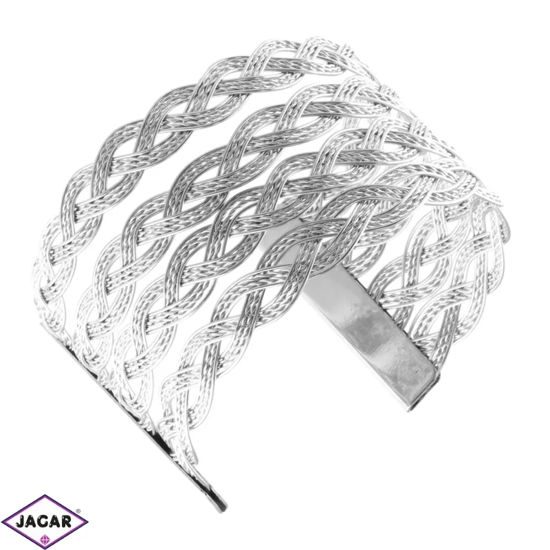 Bransoletka metalowa pleciona 2szt/op - BRA3050 Bransoletka metalowa pleciona 2szt/op - BRA3050