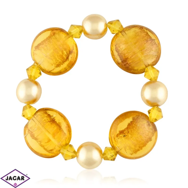 Bransoletka brązowe koraliki - BRA3072 Bransoletka brązowe koraliki - BRA3072