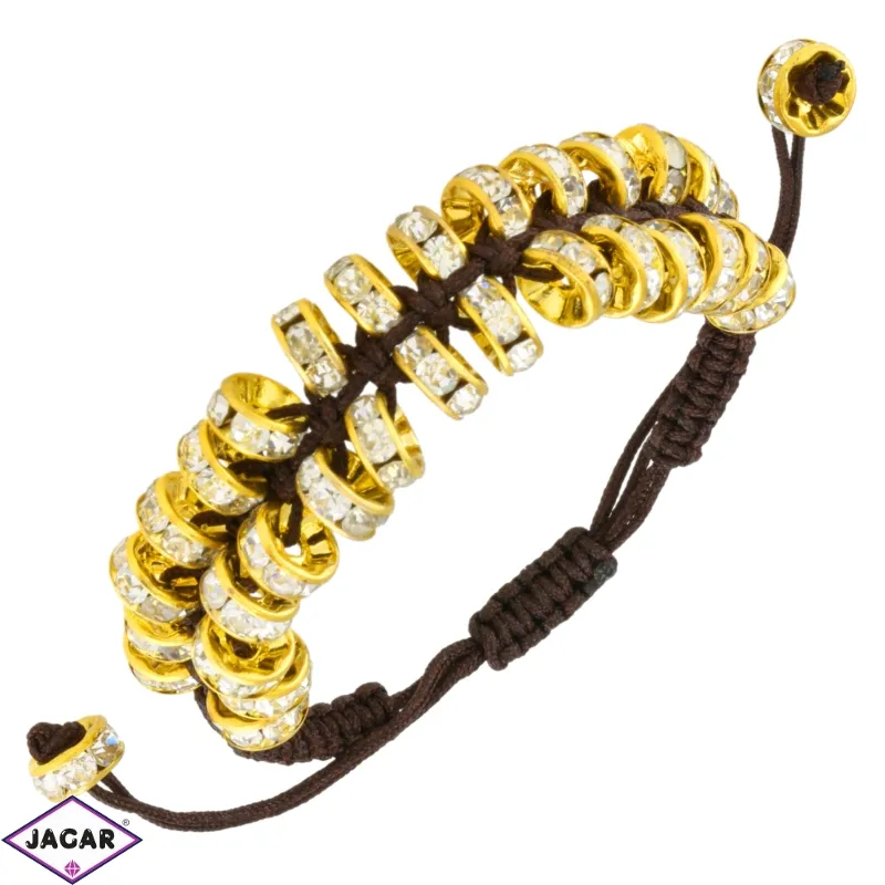 Bransoletka regulowana z kryształkami - BRA3089 Bransoletka regulowana z kryształkami - BRA3089