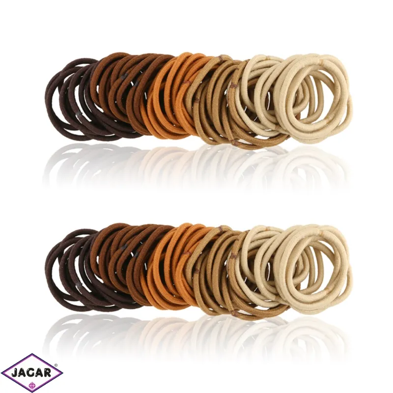 Gumki do włosów mix brązów 100szt - OG825 Gumki do włosów mix brązów 100szt - OG825