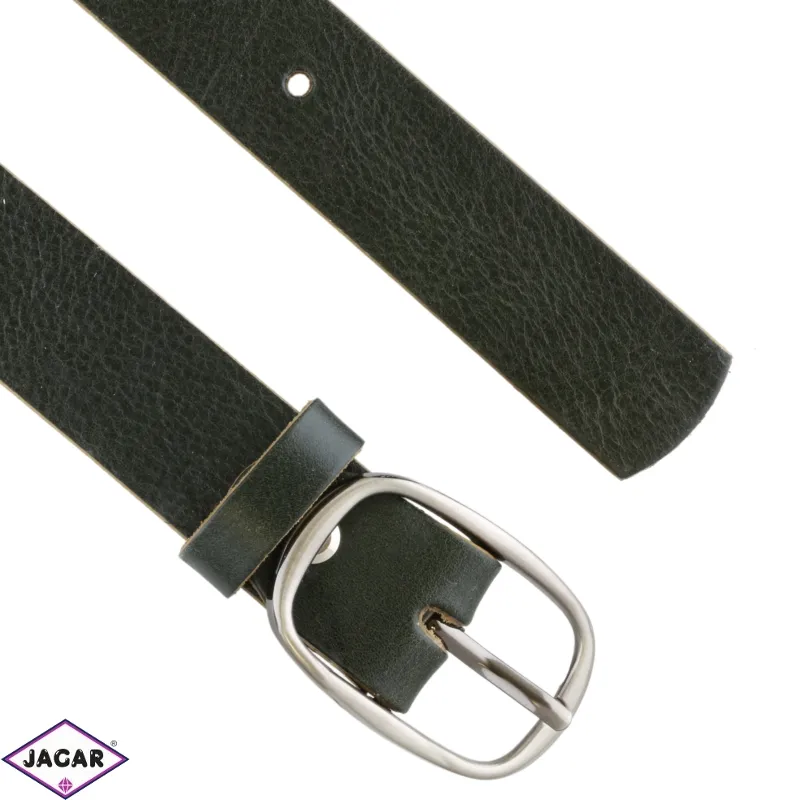 Pasek damski skórzany zgniła zieleń 3cm - BL134