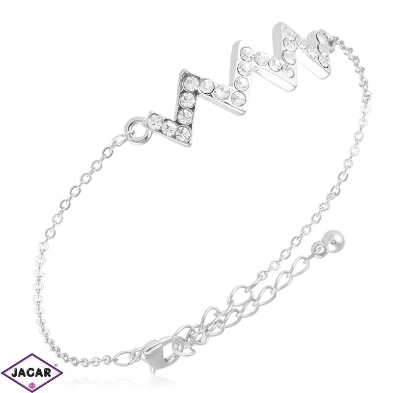 Bransoletka celebrytka zygzak - BRA3244 Bransoletka celebrytka zygzak - BRA3244