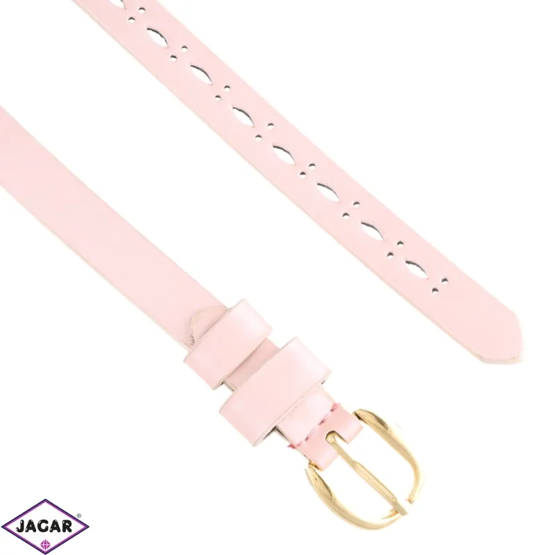 Pasek damski eko skóra - jasny róż 1,5cm BL160 Pasek damski eko skóra - jasny róż 1,5cm BL160