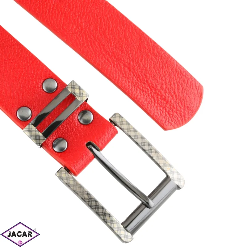 Pasek damski eko skóra - czerwony 3cm BL181 Pasek damski eko skóra - czerwony 3cm BL181