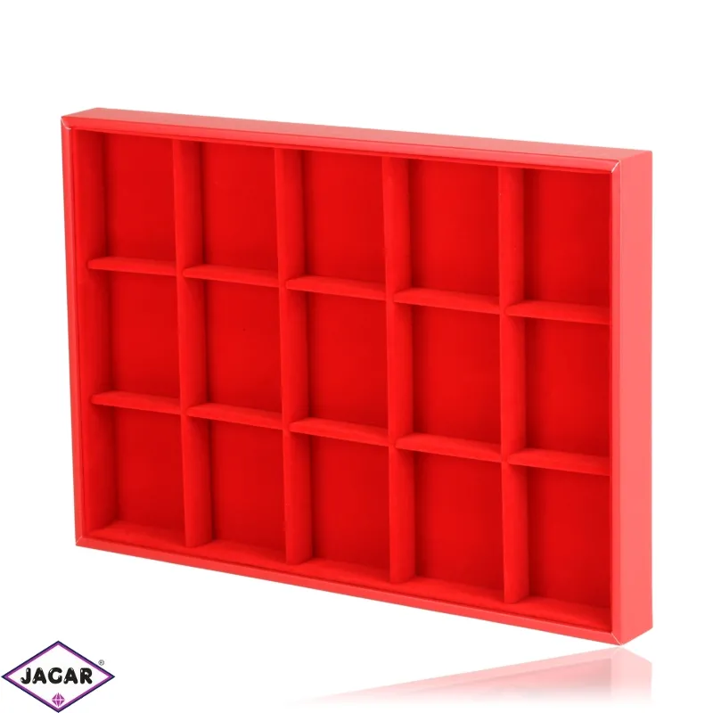 Ekspozytor tacka z okienkami 5x3 czerwona EKS127 Ekspozytor tacka z okienkami 5x3 czerwona EKS127