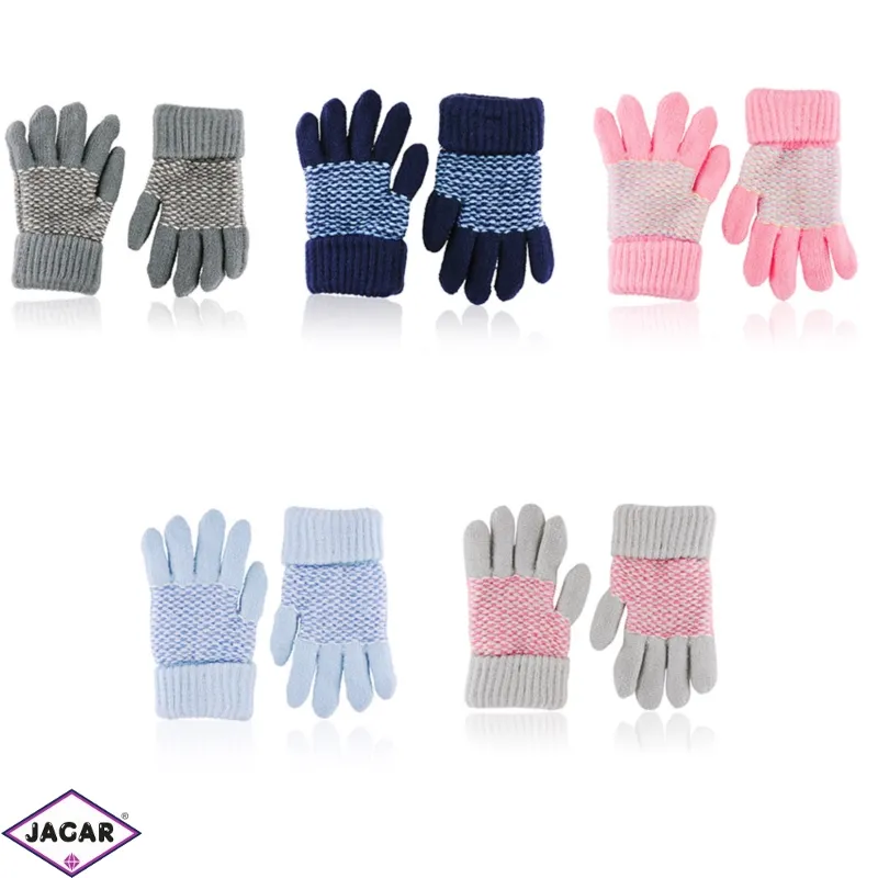 Rękawiczki dziecięce 15cm R-074 MIX 6par RK609 Rękawiczki dziecięce 15cm R-074 MIX 6par RK609