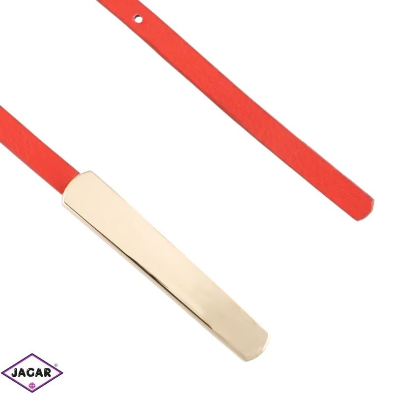 Pasek damski cienki czerwony BL312 Pasek damski cienki czerwony BL312