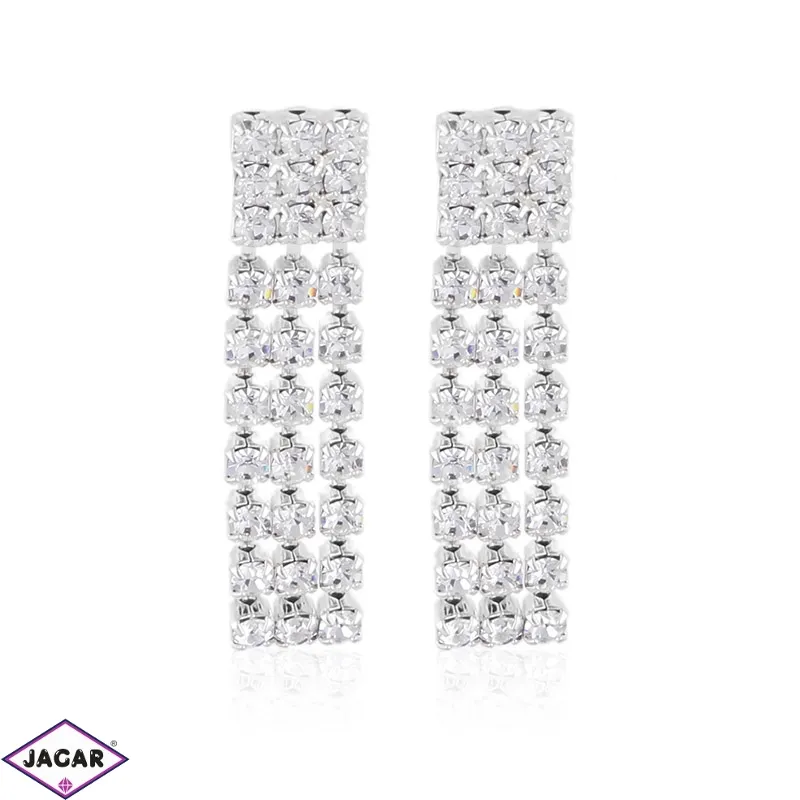 Kolczyki czeskie dżetowe 4,5cm EA3815 Kolczyki czeskie dżetowe 4,5cm EA3815