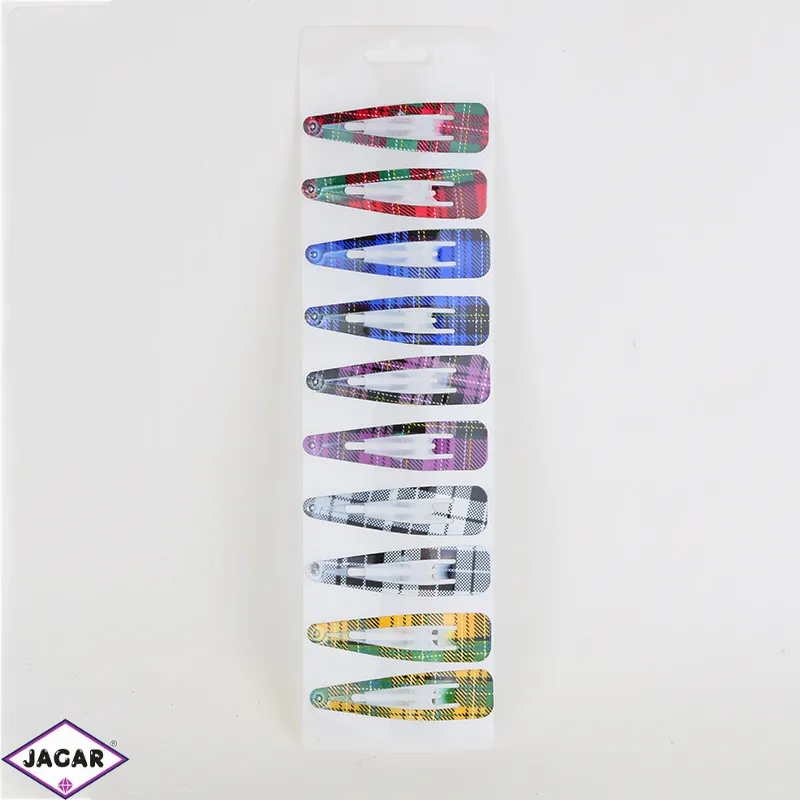 Spinki pyki w kratkę 6,5cm 10szt/op OS1119 Spinki pyki w kratkę 6,5cm 10szt/op OS1119