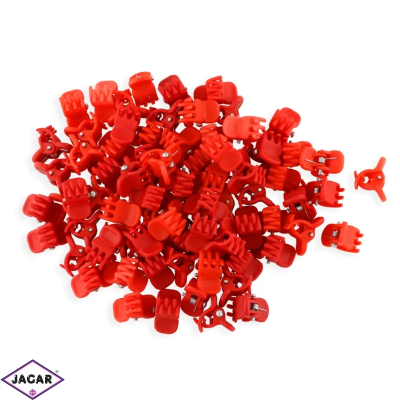 Żabki czerwone kauczukowe 1cm 100szt - ZW182 Żabki czerwone kauczukowe 1cm 100szt - ZW182