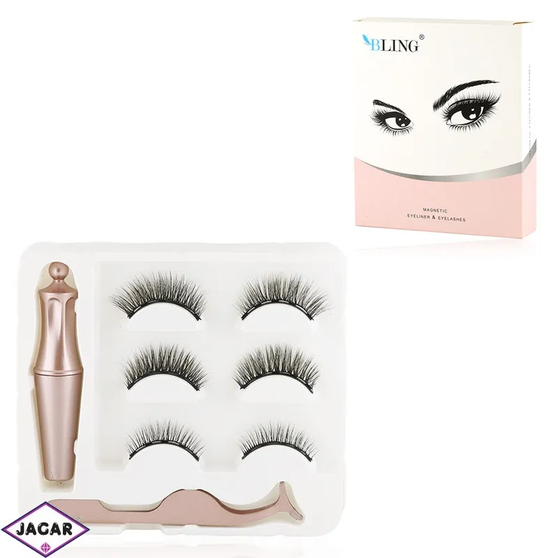 Rzęsy magnetyczne z eyelinerem B - MUP306