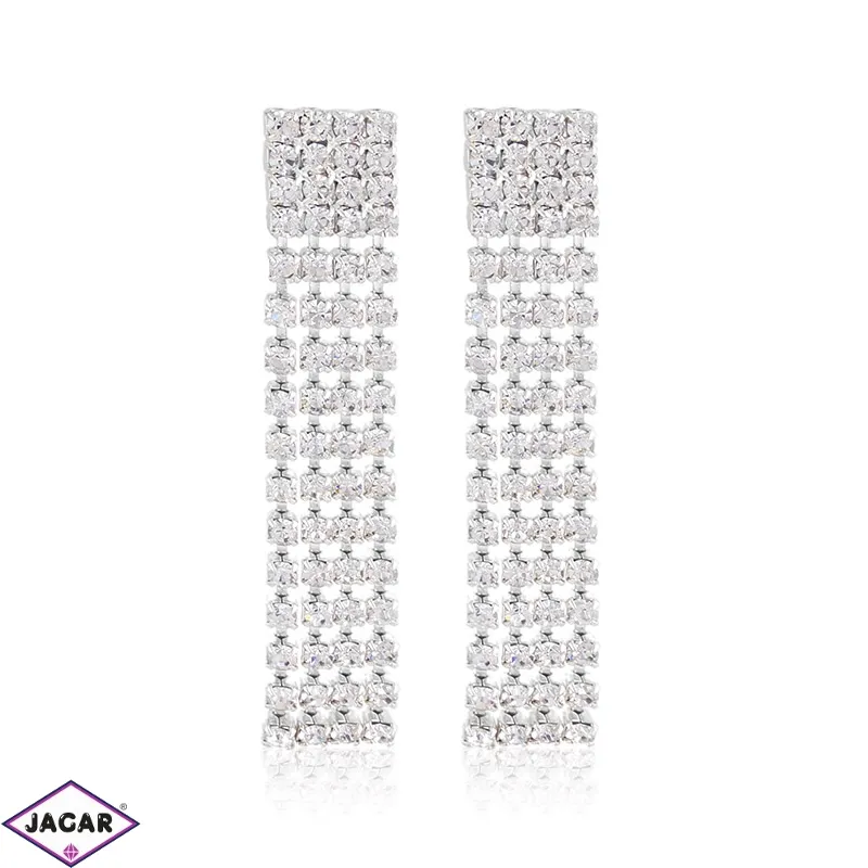 Kolczyki czeskie dżetowe 7cm - EA3983 Kolczyki czeskie dżetowe 7cm - EA3983