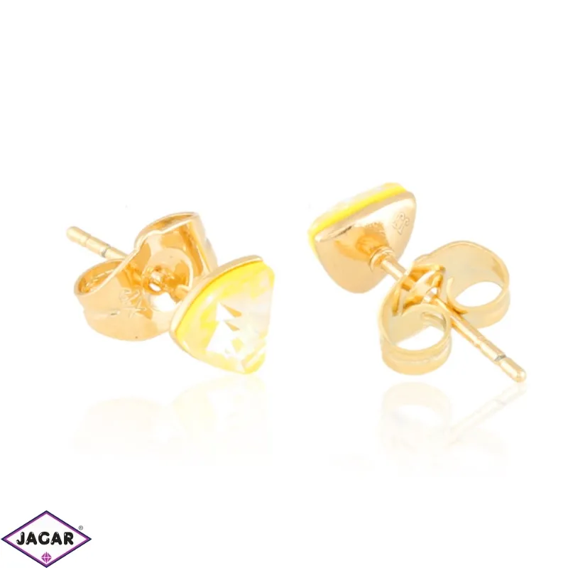 Kolczyki sztyfty crystal yellow Xuping EAP20419