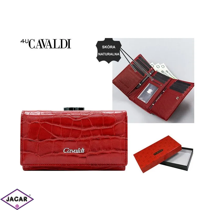 Portfel damski skórzany PX23-CR Red P1499 Portfel damski skórzany PX23-CR Red P1499