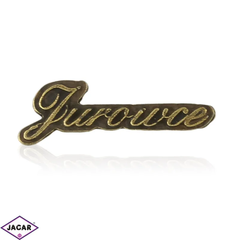Figurka metalowa napis JUROWCE 10szt/op - FR299 Figurka metalowa napis JUROWCE 10szt/op - FR299