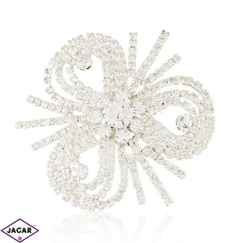 Broszka czeskie kryształki 5,5cm BR908 Broszka czeskie kryształki 5,5cm BR908