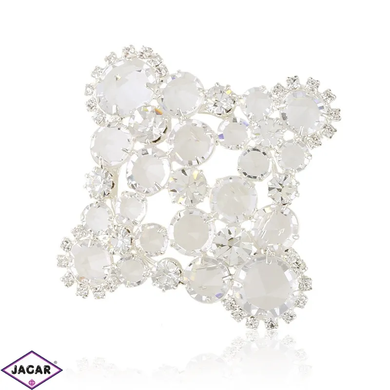 Broszka czeskie kryształki 5cm BR925 Broszka czeskie kryształki 5cm BR925