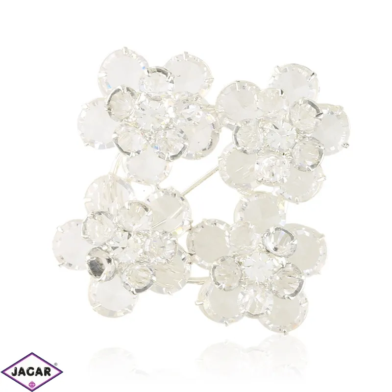 Broszka czeskie kryształki 5cm BR927 Broszka czeskie kryształki 5cm BR927