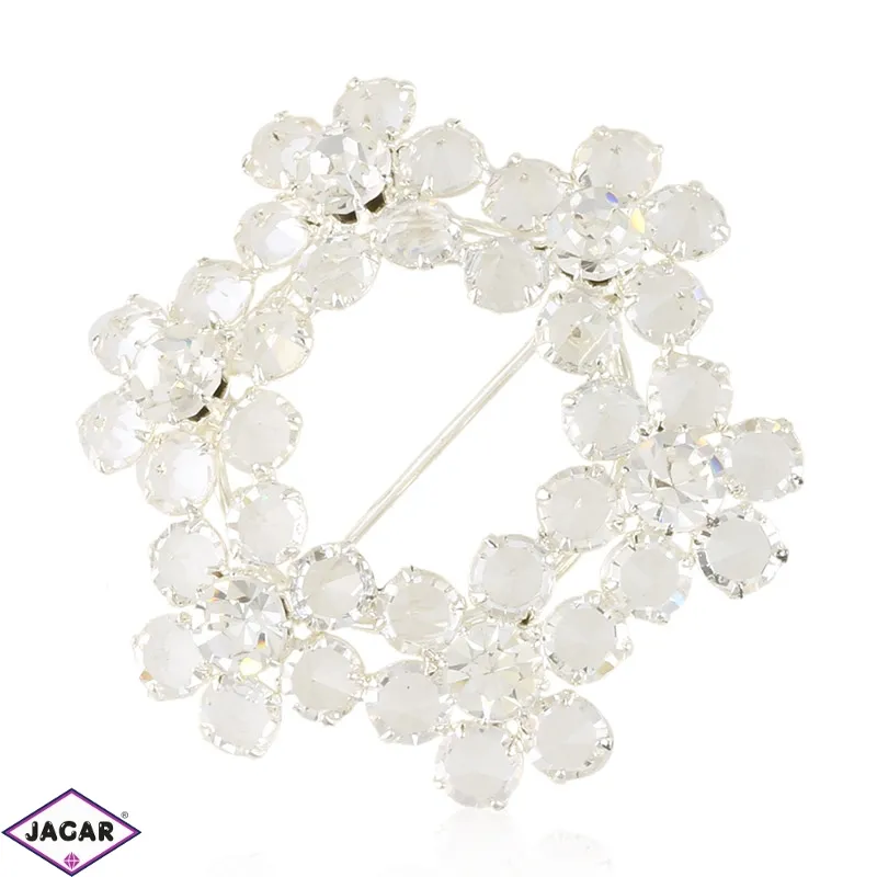Broszka czeskie kryształki 4,5cm BR932 Broszka czeskie kryształki 4,5cm BR932