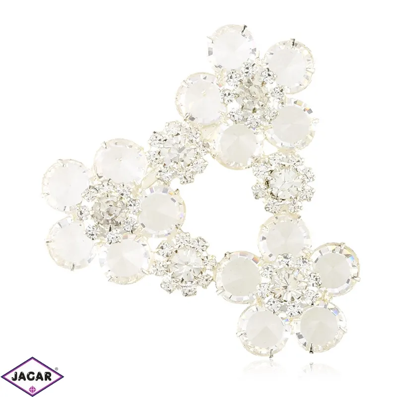 Broszka czeskie kryształki 4,5cm BR973 Broszka czeskie kryształki 4,5cm BR973