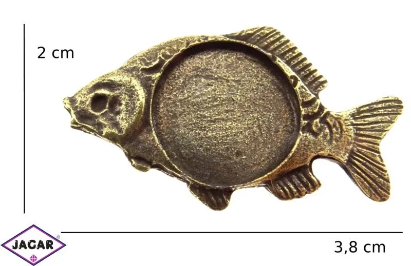 Figurka metalowa - karp na eurocent FR70 Figurka metalowa - karp na eurocent FR70