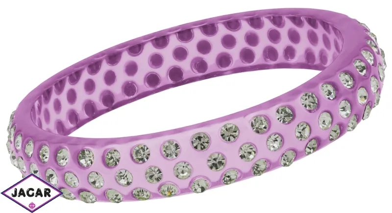 Bransoletka z kryształami - śr.8cm BRA517 Bransoletka z kryształami - śr.8cm BRA517