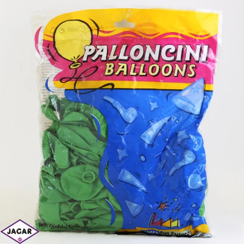 Balony kauczukowe zielone 100szt/op BAL02 Balony kauczukowe zielone 100szt/op BAL02
