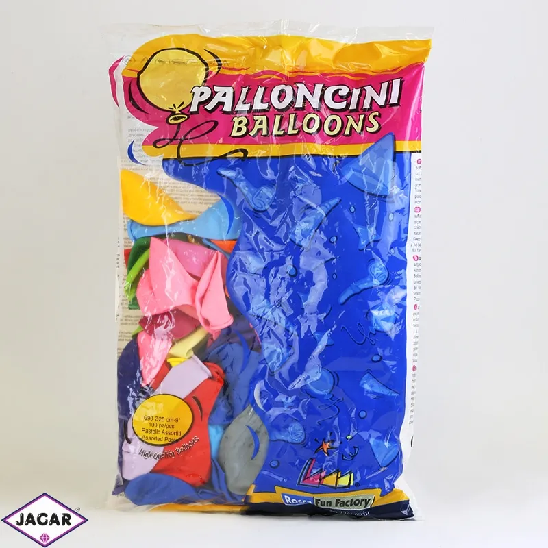 Balony pastelowe mix kolorów 100szt/op BAL03 Balony pastelowe mix kolorów 100szt/op BAL03