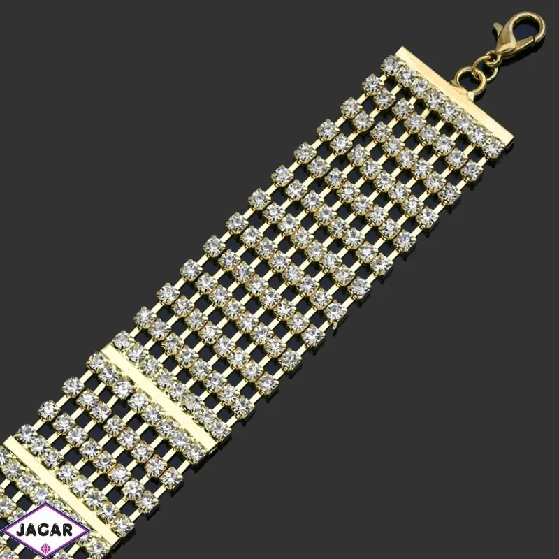 Bransoletka z kryształami -dł:25cm BRA519 Bransoletka z kryształami -dł:25cm BRA519