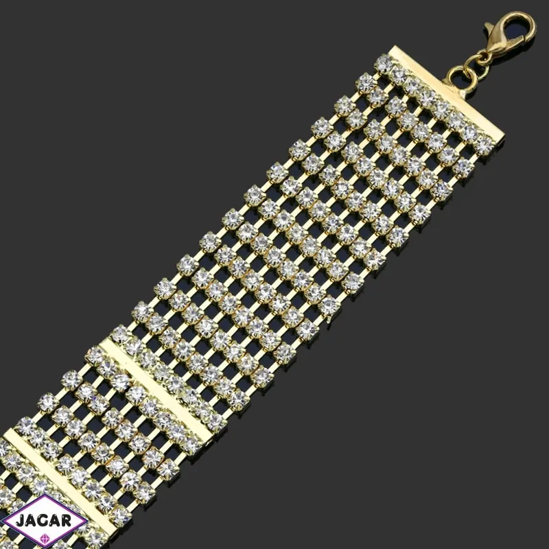Bransoletka z kryształami -dł:25cm BRA519 Bransoletka z kryształami -dł:25cm BRA519