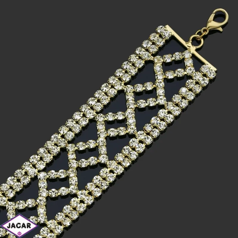 Bransoletka z kryształami -dł:25cm BRA520 Bransoletka z kryształami -dł:25cm BRA520