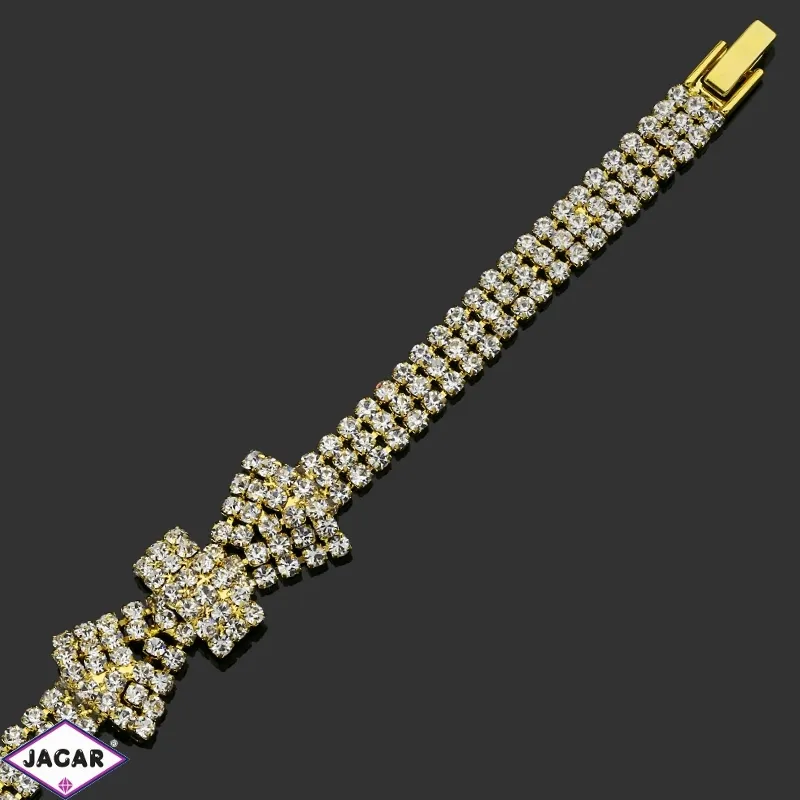 Bransoletka z kryształami -dł:19cm BRA527 Bransoletka z kryształami -dł:19cm BRA527