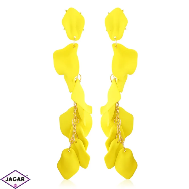 Kolczyki wiszące akrylowe żółte 12cm EA4448 Kolczyki wiszące akrylowe żółte 12cm EA4448