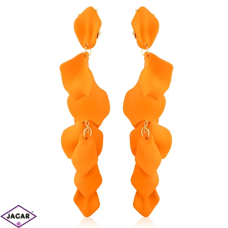 Kolczyki wiszące akrylowe pomarańczowe 12cm EA4449 Kolczyki wiszące akrylowe pomarańczowe 12cm EA4449
