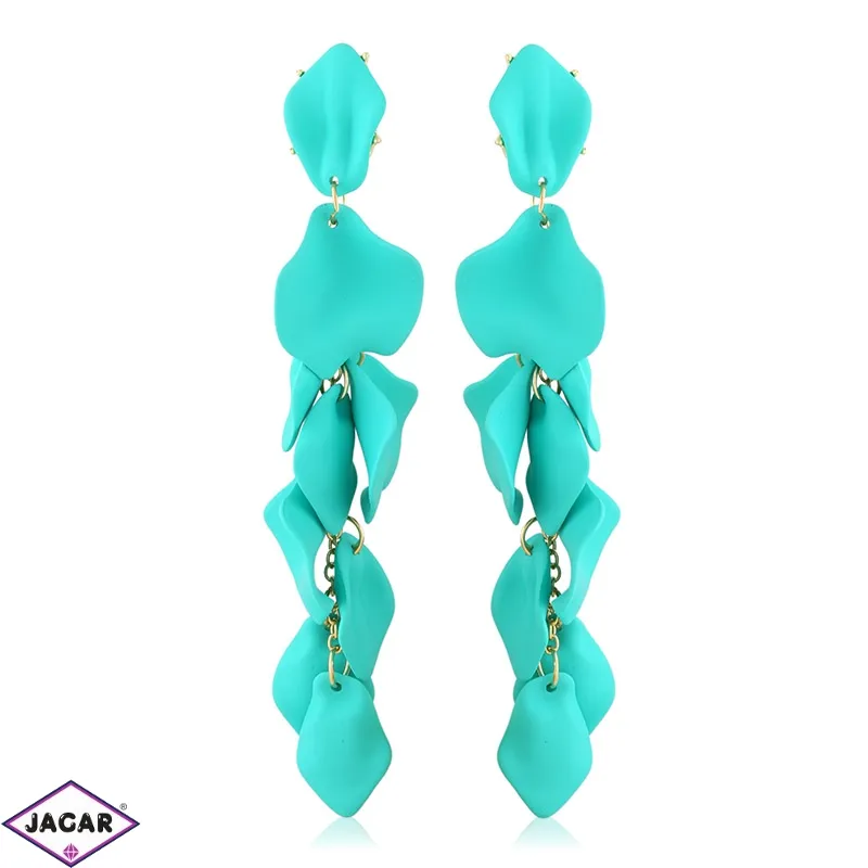 Kolczyki wiszące akrylowe miętowe 12cm EA4450 Kolczyki wiszące akrylowe miętowe 12cm EA4450