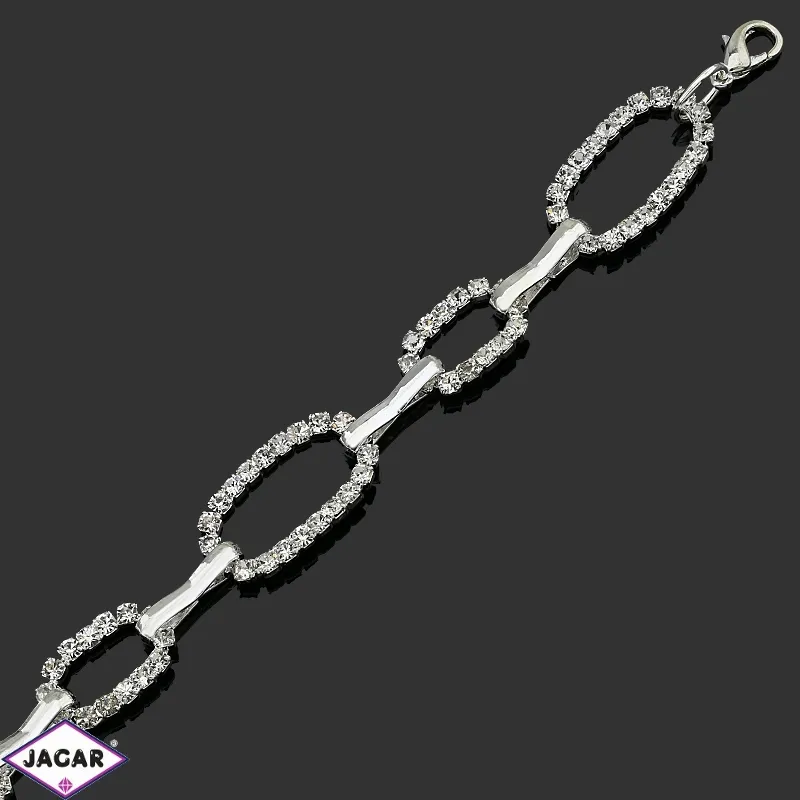 Bransoletka z kryształami -dł:21cm BRA543 Bransoletka z kryształami -dł:21cm BRA543