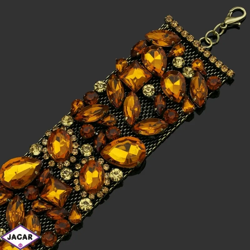 Bransoletka z kryształami -dł:23,5cm BRA546 Bransoletka z kryształami -dł:23,5cm BRA546