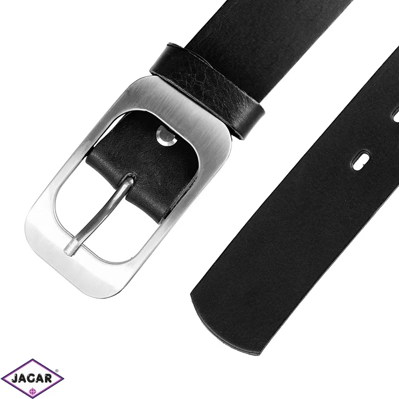 Pasek skórzany damski - Czarny - 4cm BL66 Pasek skórzany damski - Czarny - 4cm BL66