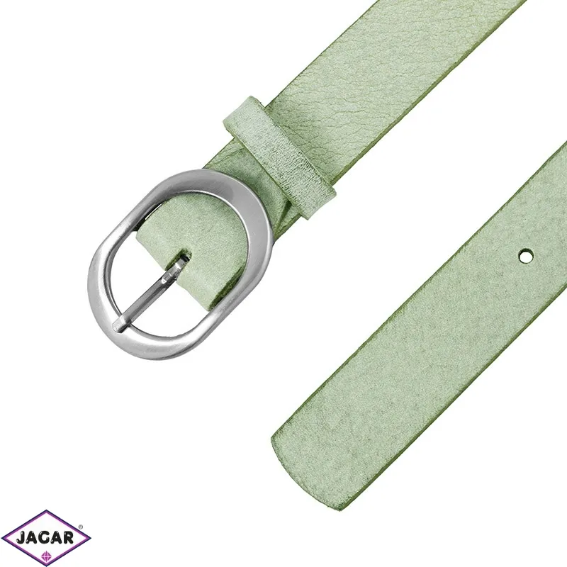 Pasek skórzany damski - Miętowy - 3cm - BL54 Pasek skórzany damski - Miętowy - 3cm - BL54