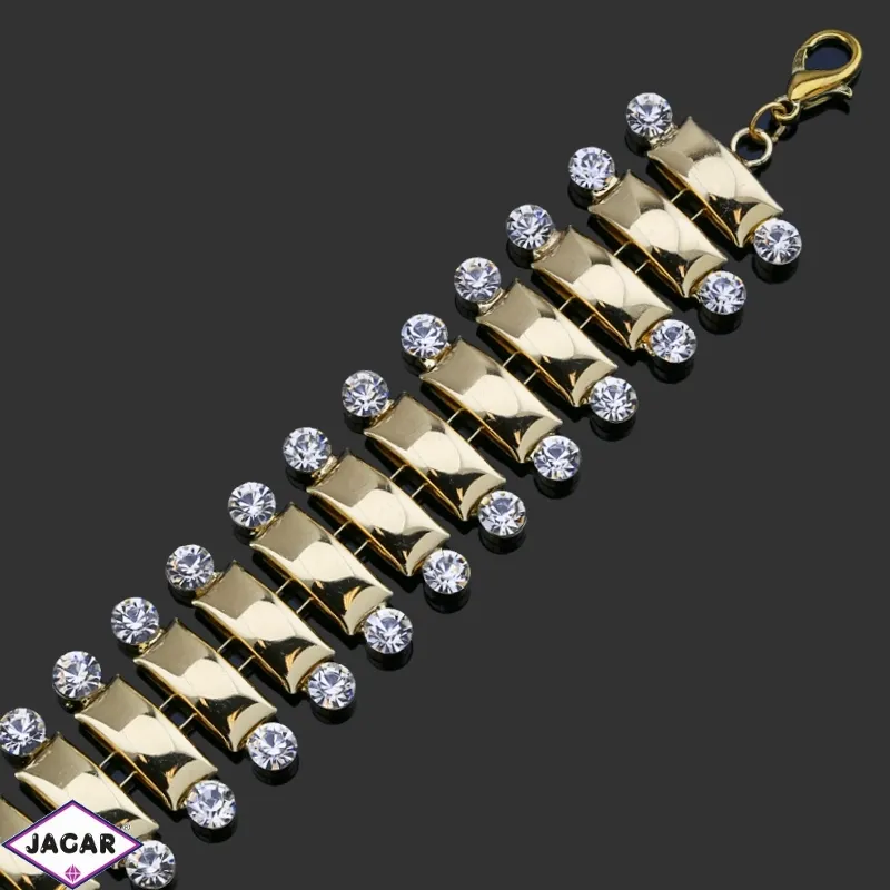 Bransoletka z kryształami -dł:23cm BRA554 Bransoletka z kryształami -dł:23cm BRA554