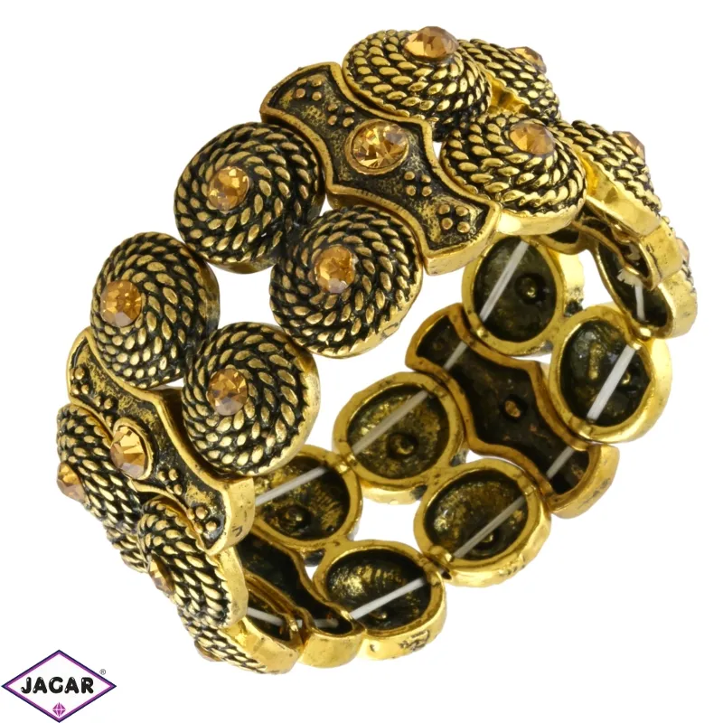 Bransoletka metalowa na gumce BRA4329 Bransoletka metalowa na gumce BRA4329