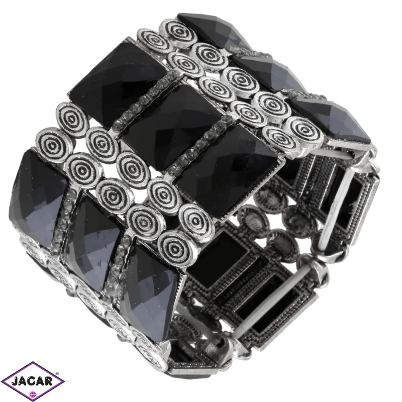 Bransoletka metalowa na gumce BRA4350 Bransoletka metalowa na gumce BRA4350