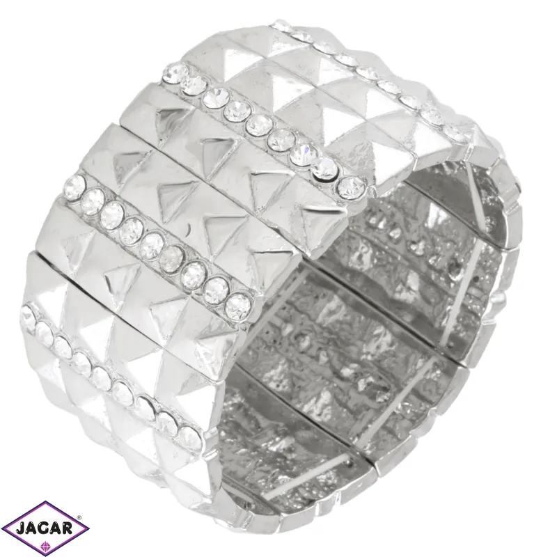Bransoletka metalowa na gumce BRA4401 Bransoletka metalowa na gumce BRA4401