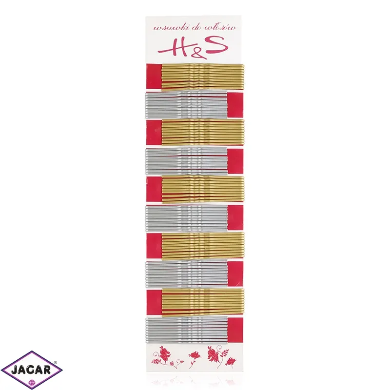 Wsuwki do włosów silver gold 6cm 100szt WS148 Wsuwki do włosów silver gold 6cm 100szt WS148
