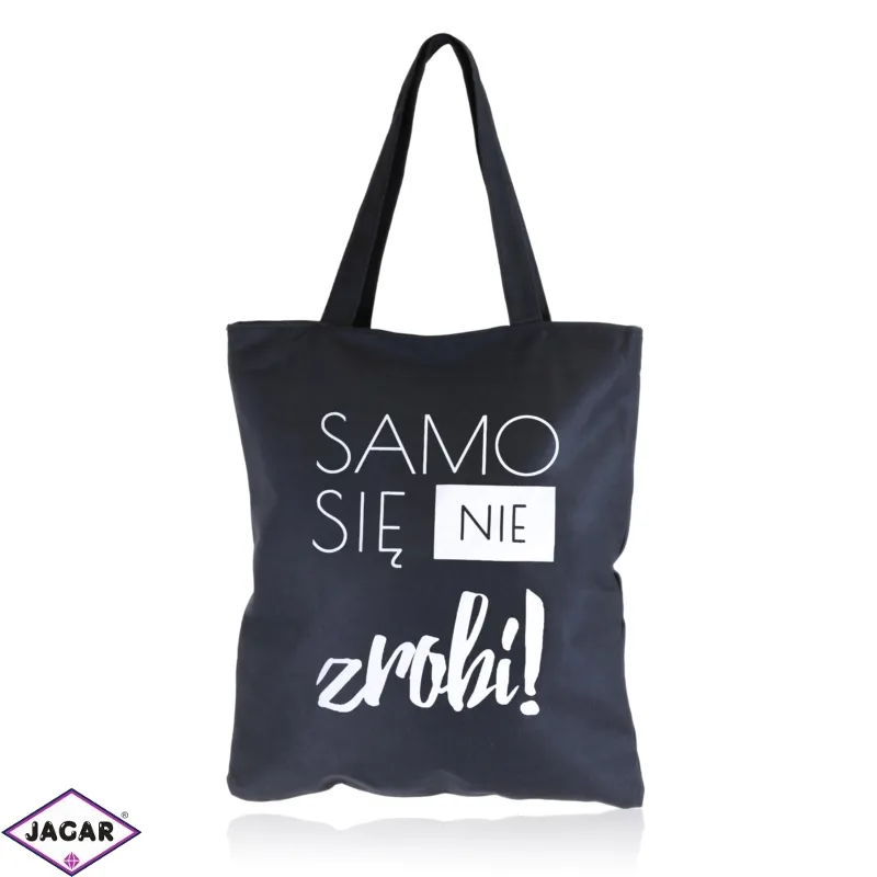 Torba na zamek czarna SAMO SIĘ NIE ZROBI TZ202 Torba na zamek czarna SAMO SIĘ NIE ZROBI TZ202