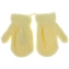 Rękawiczki dziecięce-jasnożółta-długość 12cm RK164