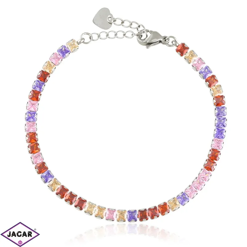 Bransoletka stal z kryształkami Moonriver BP13048 Bransoletka stal z kryształkami Moonriver BP13048