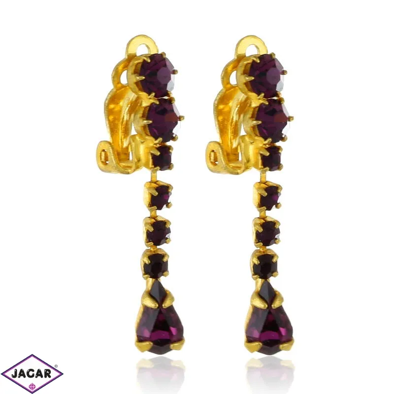 Fioletowe marzenie - klipsy - 3cm - EA611 Fioletowe marzenie - klipsy - 3cm - EA611