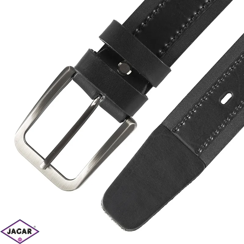 Pasek skórzany męski casual czarny 4/95cm BLM226 Pasek skórzany męski casual czarny 4/95cm BLM226